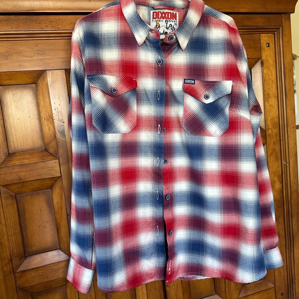 Dixxon Red and Blue Plaid women's Shirt